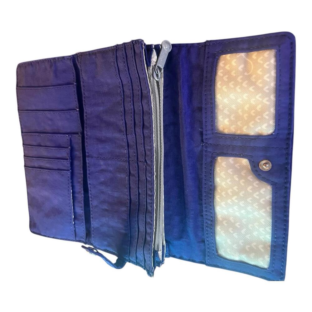 New With Tag Kipling Teddi Light Weight Organizer True Blue Wallet - Picture 4 of 10